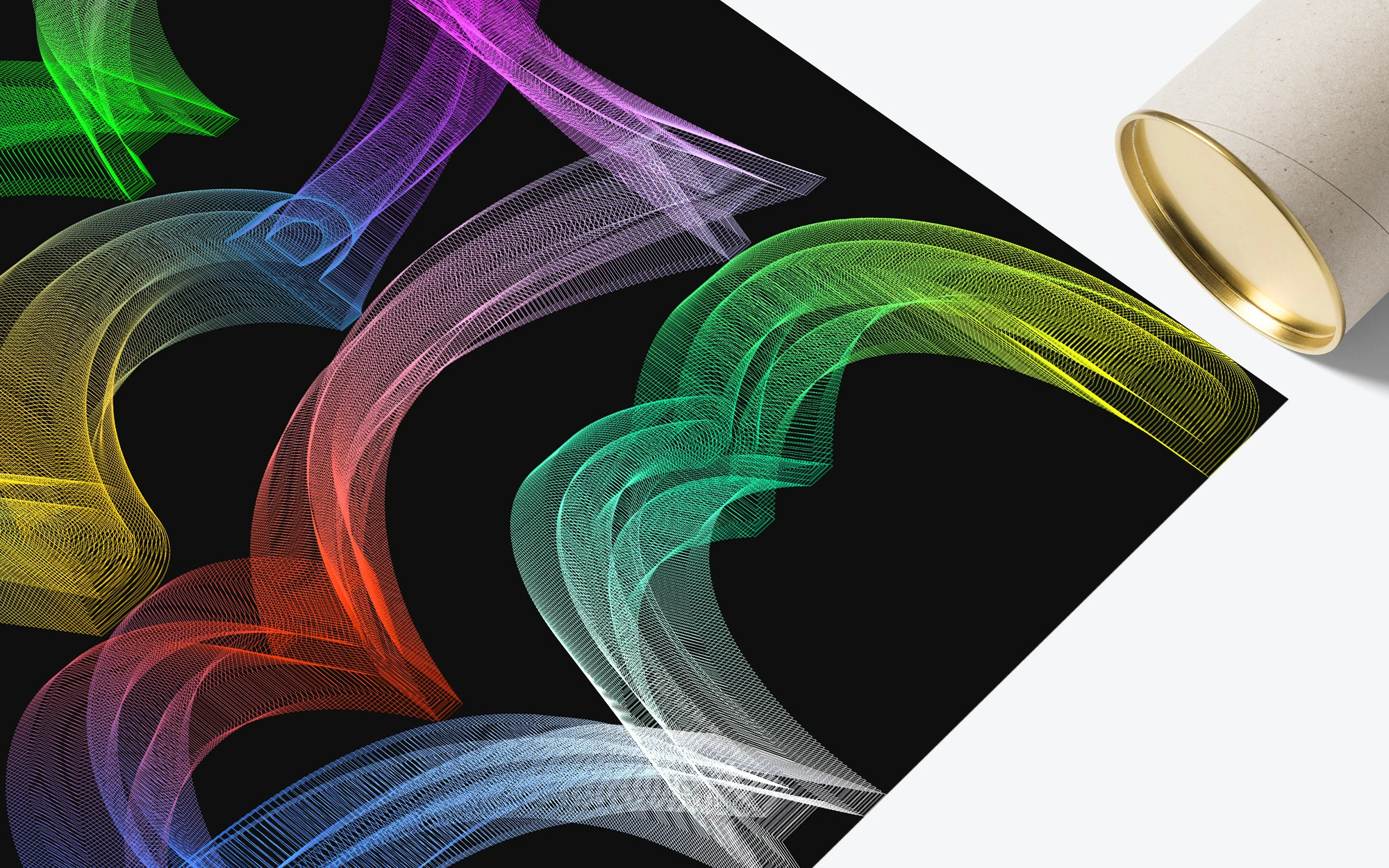 Optical-art poster